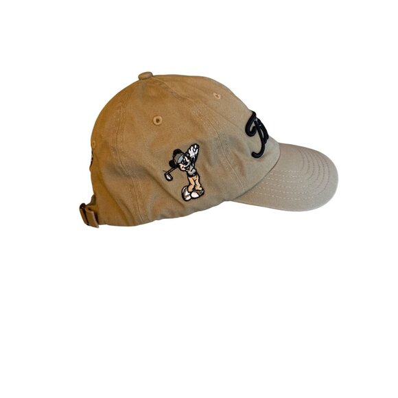 Titleist Disney Mickey Mouse Golf Cap Beige Cotton Adjustable - Picture 3 of 6